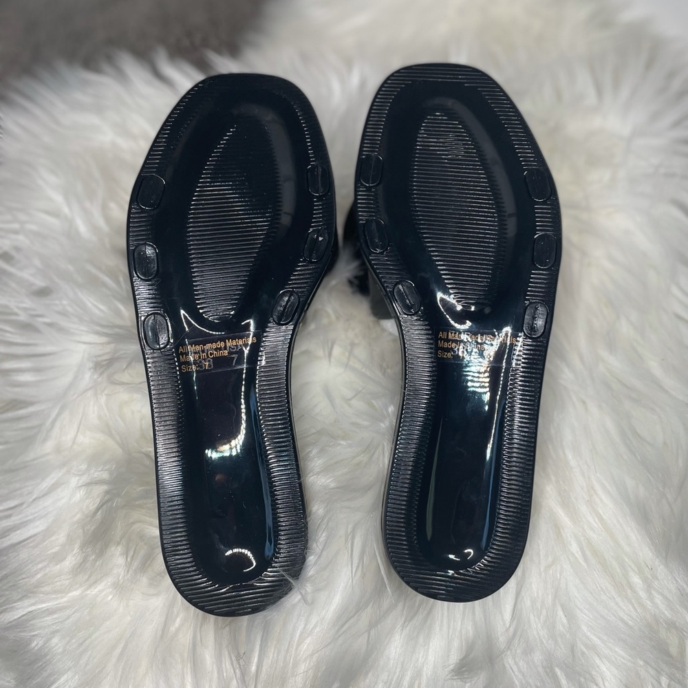 Black slide with rhinestone bow - Picture 4 of 4